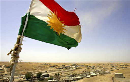Znienawidzona przez Turcję flaga Kurdystanu