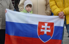 Protest przeciwko cygańskiej przestępczości.