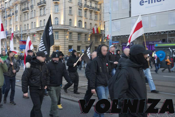 2012, Warszawa: Rosyjscy i białoruscy nacjonaliści na Marszu Niepodległości