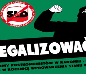 Radom: "Zdelegalizować SLD!" - pikieta 13 grudnia