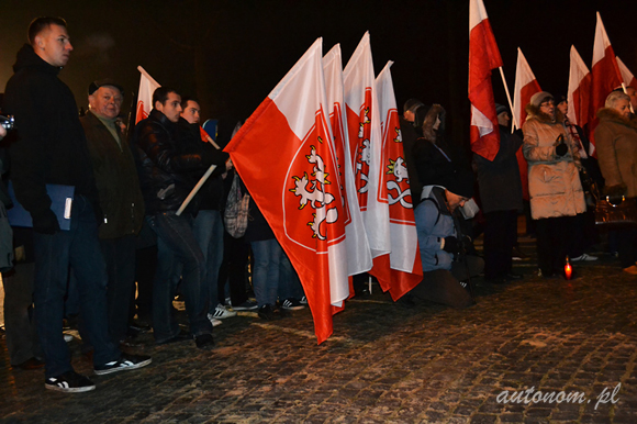 2013 r., Częstochowa: czescy nacjonaliści na marszu w rocznicę wprowadzenia Stanu Wojennego