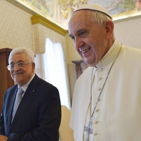 Papież nazwał prezydenta Palestyny "aniołem pokoju"