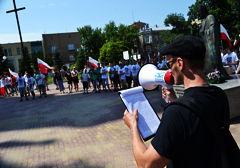 Przemówienie aktywisty AN na manifestacji "Gdyby nie Ursus, gdyby nie Radom..." (1)