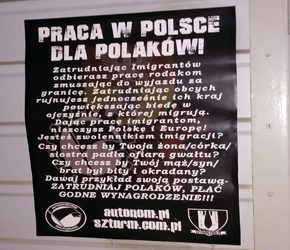 Białystok: Akcja informacyjna przeciwko imigracji