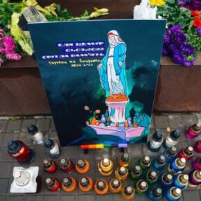 W Charkowie uczczono "osoby LGBTQI+" zabite przez Rosjan