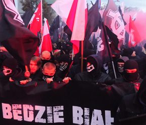 Biała duma, czarny blok - niezależni nacjonaliści na Marszu Niepodległości (+foto, wideo)