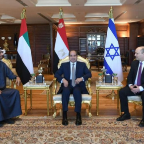 Spotkali się przywódcy Izraela, Egiptu i Emiratów