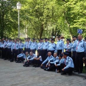 Izraelscy policjanci w Kielcach