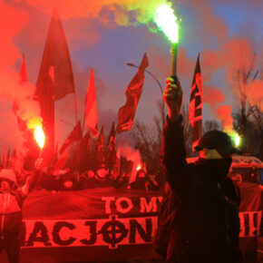 Kolumna Nacjonalistyczna na Marszu Niepodległości 2021 (+foto)