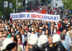 Tysiące Serbów protestuje przeciwko porozumieniu z separatystami z Kosowa