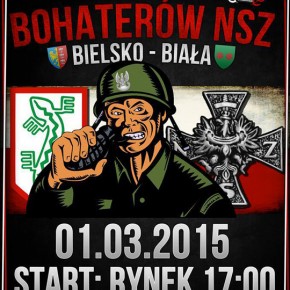 Zaproszenie: Marsz Bohaterów NSZ w Bielsku-Białej (01.03.2015)