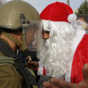 Palestyńscy chrześcijanie protestują w święta