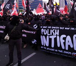 Nacjonalistyczny Czarny Blok na Marszu Niepodległości 2019
