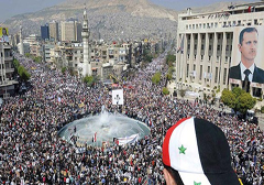 Syria: demonstracje poparcia dla prezydenta Baszara al-Assada