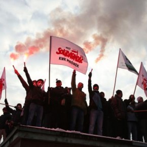 Górnicy protestowali w Warszawie